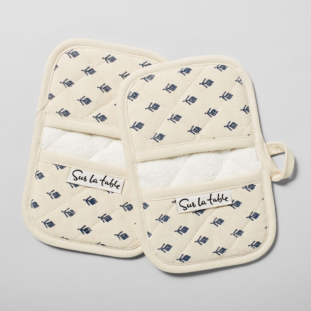 image:imageSur La Table Tulip Mini Mitts Set of 2 White