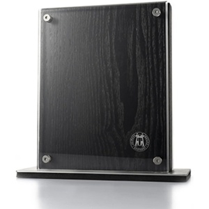 image:imageSchmidt Brothers  Acacia Midtown Magnetic Knife Block Acacia Hardwood and Acrylic Shield Universal Cutlery Storage For 810 KnivesBlack Midtown