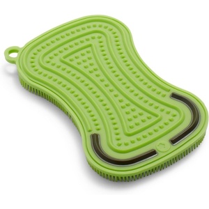 image:imageSur La Table 3in1 Silicone Scrubber Sponge Lime