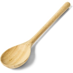 image:imageSur La Table Bamboo Spoon Lightweight Natural Bamboo Cooking Spoon for Stirring Sauting and Serving 14 in