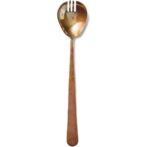 image:imageSur La Table Copper Serving Fork Warm CopperFinish Serving Fork for Elegant Table Carving and Serving