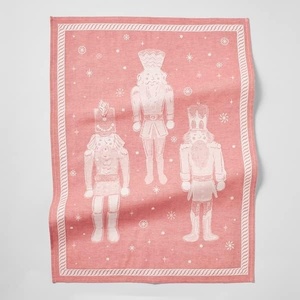image:imageSur La Table Jacquard Nutcracker Kitchen Towel Red