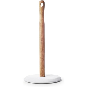 image:imageSur La Table Marble amp Acacia Paper Towel Holder White