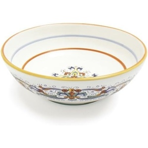 image:imageSur La Table Nova Deruta Pasta Serving Bowl  12 Handcrafted Italian Earthenware  RenaissanceInspired Design Vibrant Glaze Made in Italy
