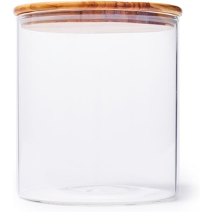 image:imageSur La Table Olivewood Storage Canister ClearClear