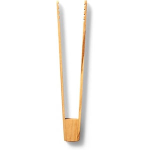 image:imageSur La Table Olivewood Tongs Handcrafted Italian Olivewood Salad and Serving Tongs for Gentle Food Handling