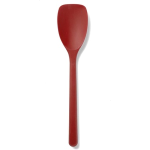 image:imageSur La Table Silicone Saut Spoon Gray HeatResistant Silicone Spoon for Stirring Folding and Serving in Nonstick CookwareDark Red
