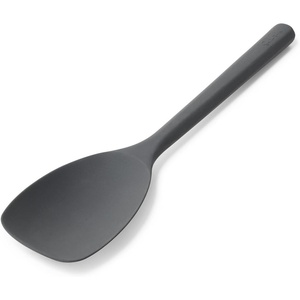 image:imageSur La Table Silicone Saut Spoon Gray HeatResistant Silicone Spoon for Stirring Folding and Serving in Nonstick CookwareGray