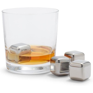 image:imageSur La Table Stainless Steel Chilling Cubes Set of 4 Silver