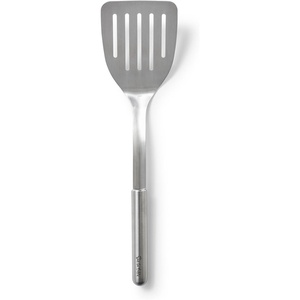 image:imageSur La Table Stainless Steel Slotted Turner Thin Rigid Slotted Blade for Flipping Draining and Serving on All Cooktops