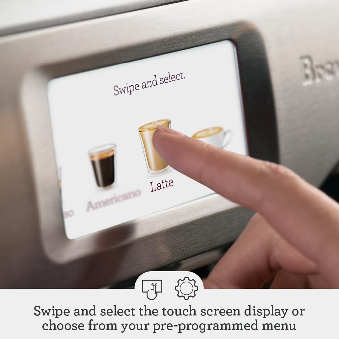 image:imageBreville Barista Touch Espresso Machine BES880BSS Brushed Stainless SteelBlack Truffle