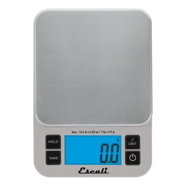 image:imageEscali Nutro Digital Food Scale MultiFunctional Kitchen Appliance Precise Weight Measuring and Portion Control Baking and Cooking Made Simple Stainless Steel Platform Black 1 UnitBlack