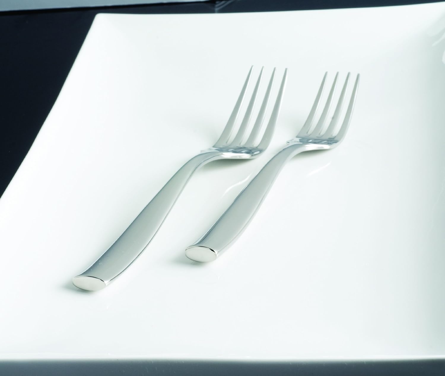 image:imageFortessa Lucca Faceted 1810 Stainless Steel Flatware Serving Spoon 9InchLucca