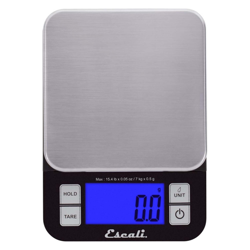 image:imageEscali Nutro Digital Food Scale MultiFunctional Kitchen Appliance Precise Weight Measuring and Portion Control Baking and Cooking Made Simple Stainless Steel Platform Black 1 UnitBlack