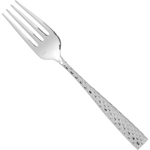 image:imageFortessa Lucca Faceted 1810 Stainless Steel Flatware Serving Spoon 9InchLucca Faceted