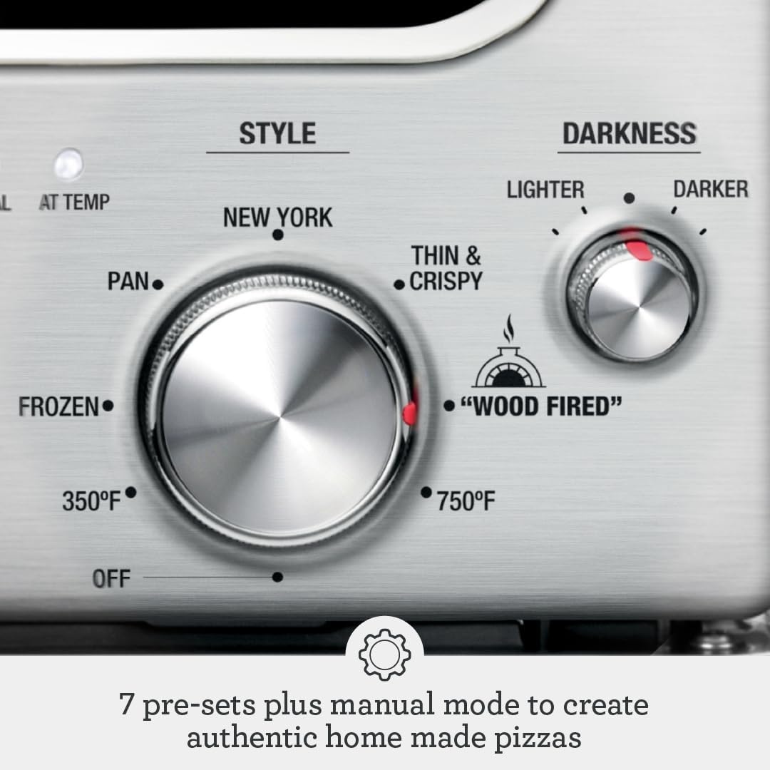 image:imageBreville BPZ820BSS Smart Oven Pizzaiolo Countertop Pizza Maker Brushed Stainless SteelBrushed Stainless Steel