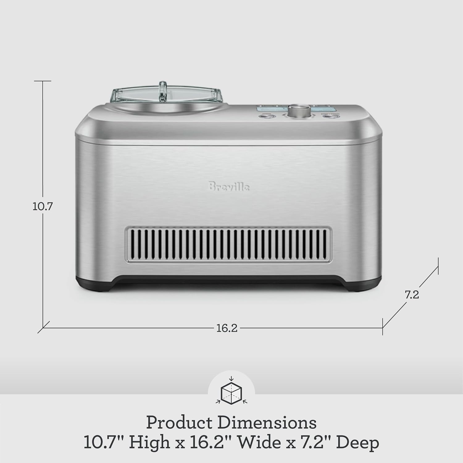 image:imageBreville Smart Scoop Ice Cream Maker BCI600XL Brushed Stainless Steel