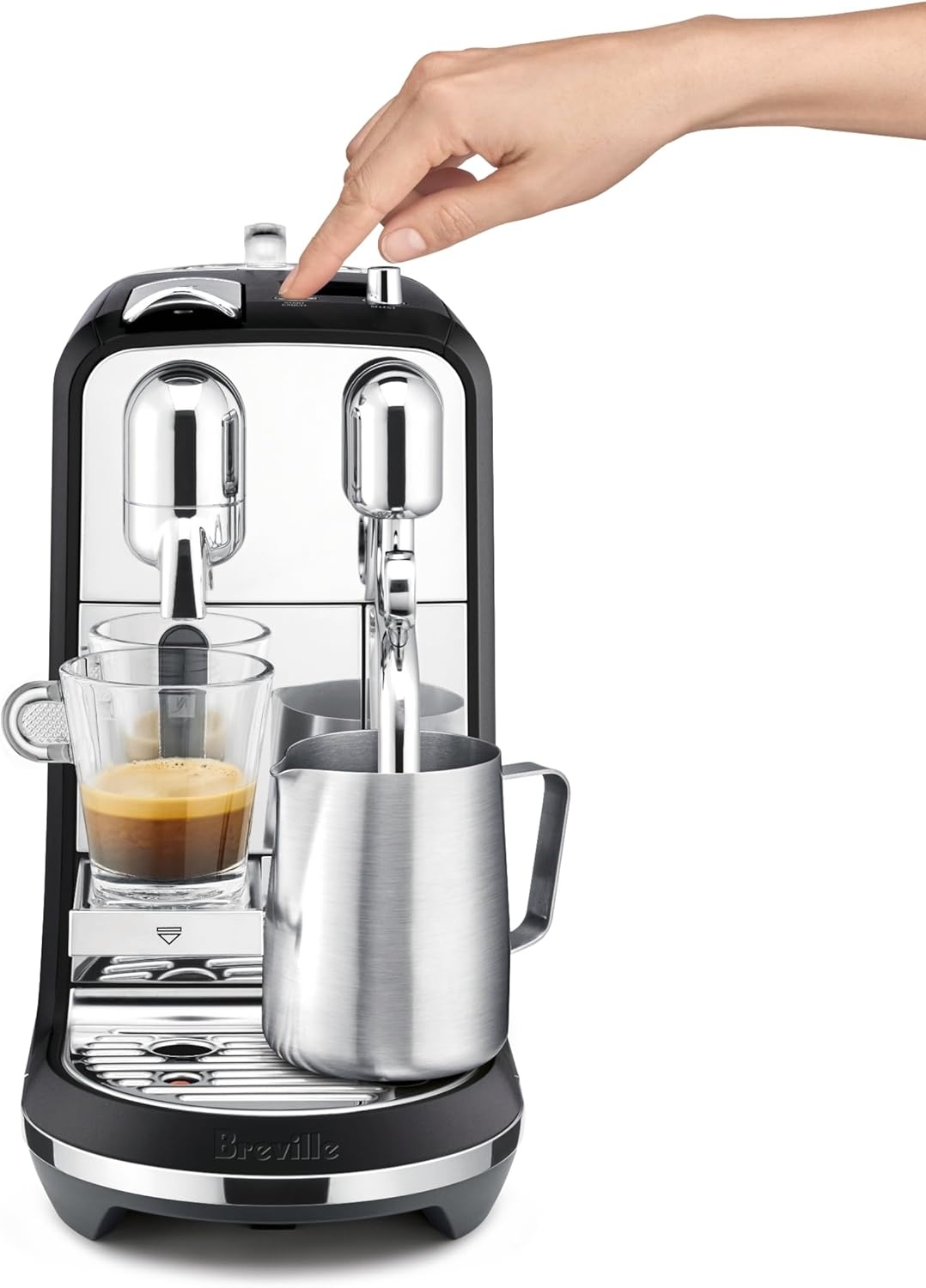 image:imageNespresso Creatista Plus Espresso Machine by Breville Brushed Stainless SteelBlack Truffle