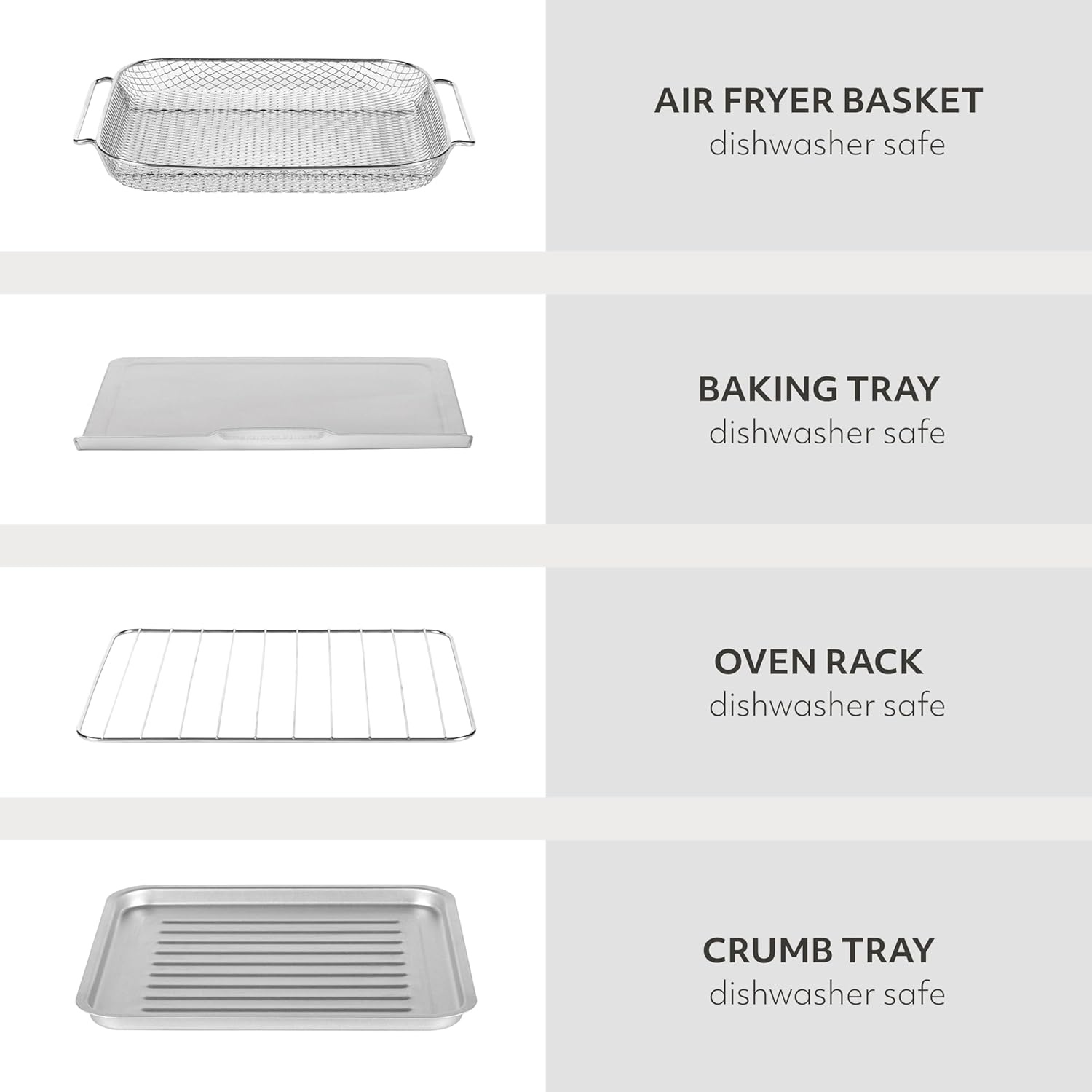 image:imageSUR LA TABLE KITCHEN ESSENTIALS Multifunctional Air Fryer Toaster Oven with Large Window for Easy Viewing Designed with 7Presets Air Fry Bake Roast Broil and Toast in Minutes 1500w