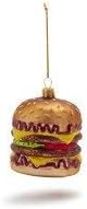 image:imageSur La Table Cheeseburger Glass Ornament