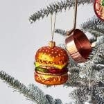 image:imageSur La Table Cheeseburger Glass Ornament