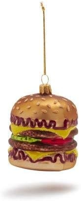image:imageSur La Table Cheeseburger Glass Ornament