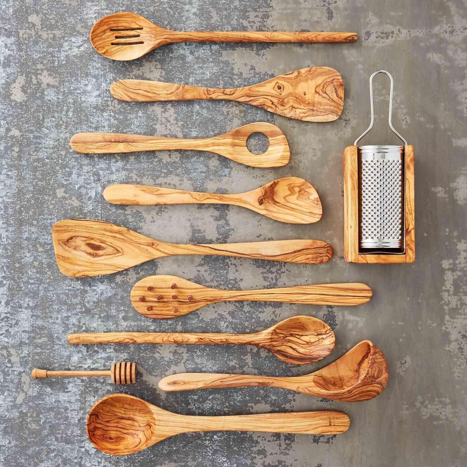 image:imageSur La Table Italian Olivewood Cheese Grater 94 KitchentoTable Tool with Sharp Metal Grate for Parmesan Romano amp Asiago Handcrafted Box Minimizes Mess Made in Italy
