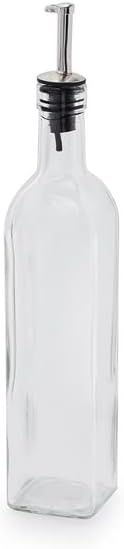image:imageSur La Table Olive Oil Cruet with Pourer Clear Glass Vessel with NoDrip Spout for Precise Oil and Vinegar Dispensing