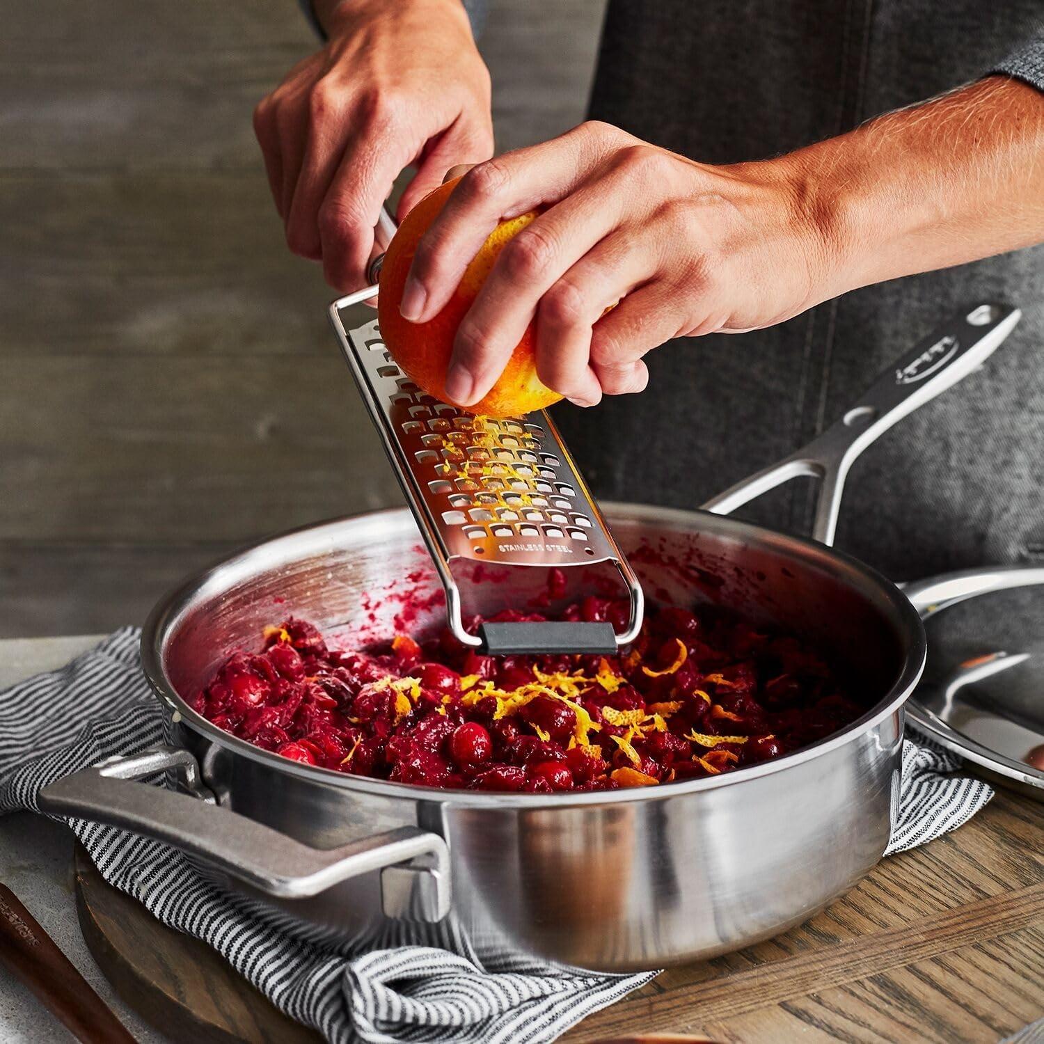 image:imageSur La Table Stainless Steel Coarse Grater Silver