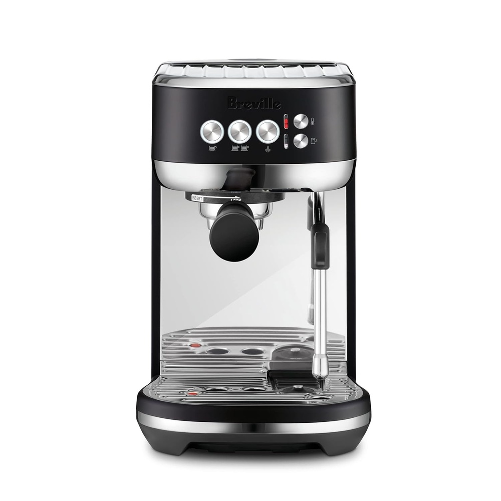 image:imageBreville Bambino Plus Espresso Machine BES500BSS Brushed Stainless SteelBlack Truffle