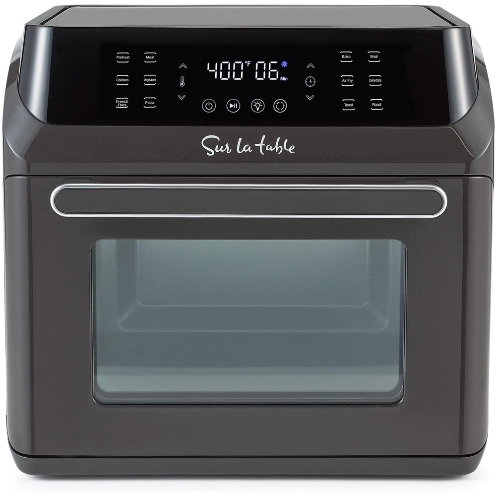 image:imageSur La Table 16Qt Air Fryer Oven 7in1 Countertop Convection Cooker with Rotisserie LED Display 12 Presets Nonstick Basket Dishwasher Heats to 450F