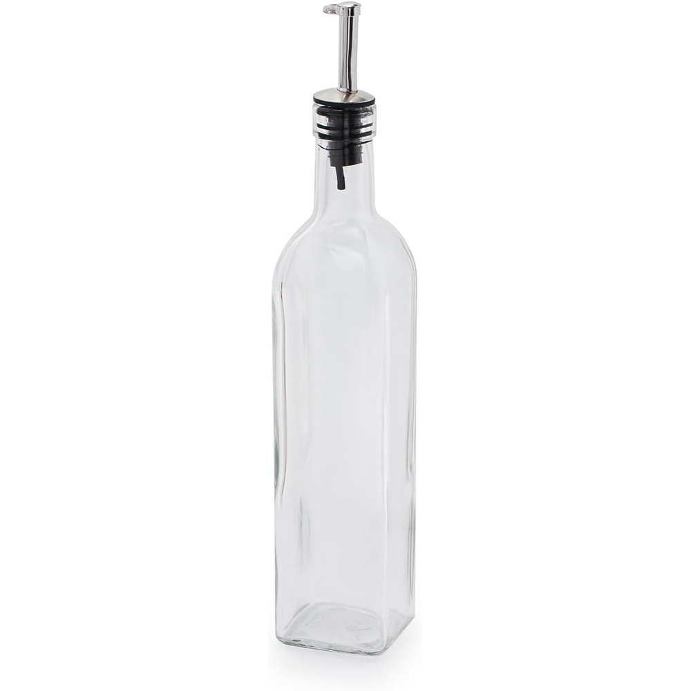 image:imageSur La Table Olive Oil Cruet with Pourer Clear Glass Vessel with NoDrip Spout for Precise Oil and Vinegar Dispensing