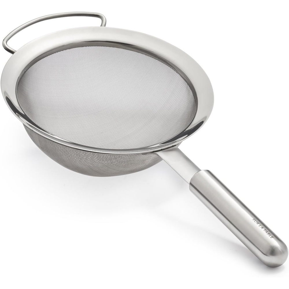 image:imageSur La Table Stainless Steel Sieve Fine Mesh Strainer with Weighted Rim for Dusting Straining and Sifting 7 in