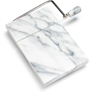 image:imageSur La Table Marble Cheese Board and Slicer Natural Stone Board with Wire Slicer and 2 Replacement Wires for Cheese Service 5 in x 8 in