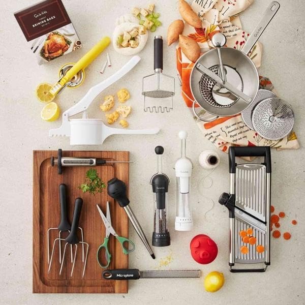 image:imageSur La Table Mandoline Slicer Adjustable Kitchen Slicing Tool with BuiltIn Slice amp Julienne Settings No Blade Changes Required Multiple Thickness Options Saves Prep Time