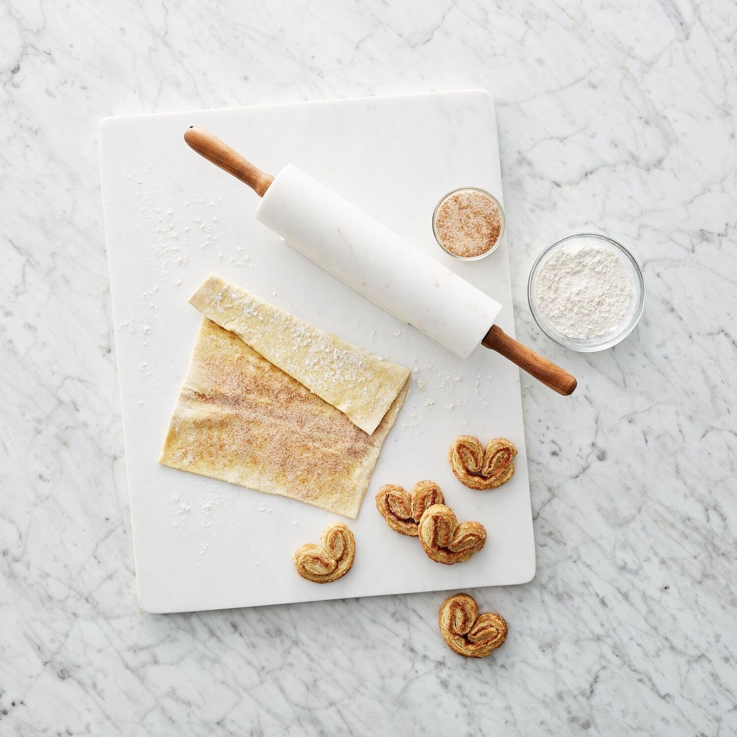 image:imageSur La Table Marble Pastry Board 20 x 16 Natural White Marble Slab for Baking Dough Rolling amp Candy Making Cool Surface Ideal for Home Bakers