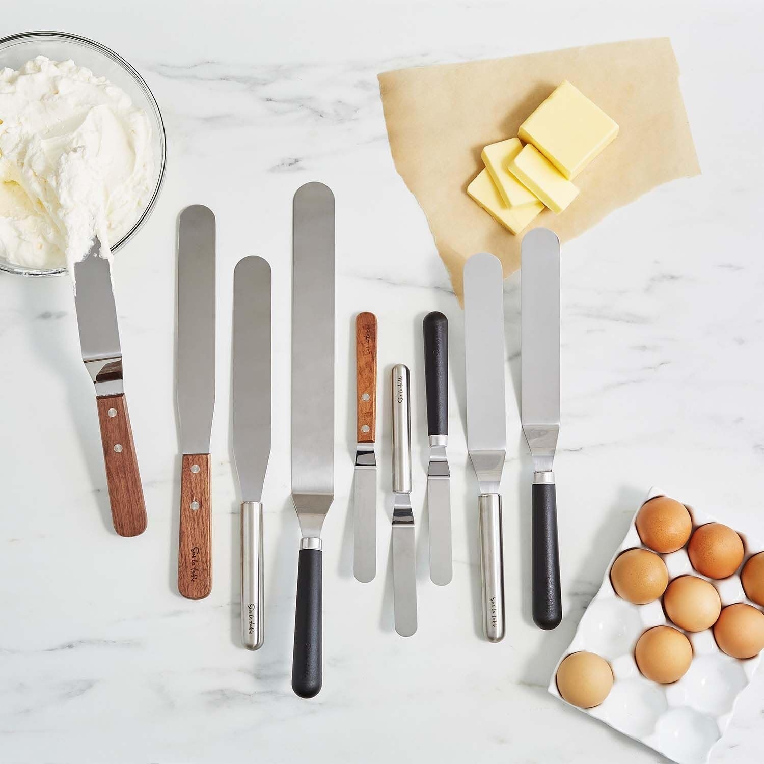 image:imageSur La Table Offset Stainless Steel Icing Spatula