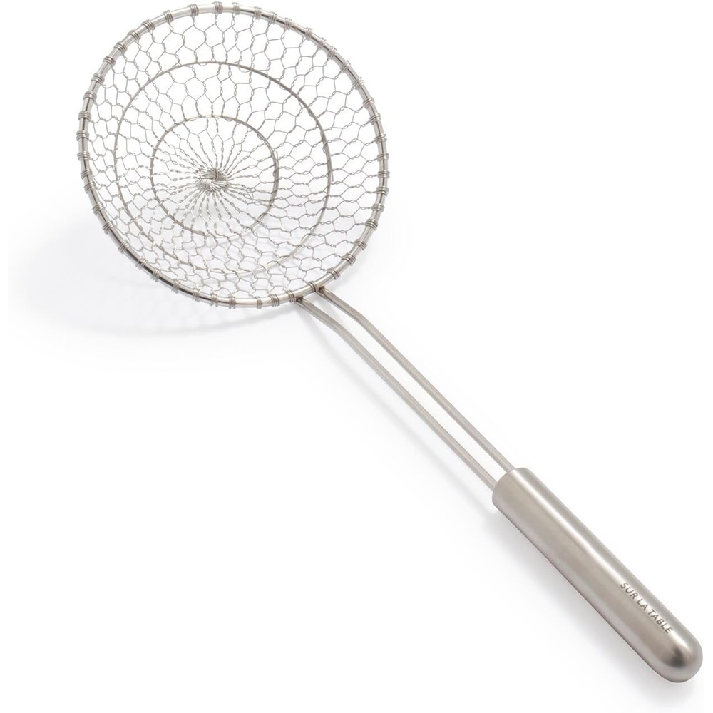 image:imageSur La Table Spider Skimmer Stainless Steel Wire Mesh Skimmer for Frying Blanching and Pasta RetrievalSilver