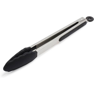 image:imageSur La Table 7 Mini Nylon Tongs  Stainless Steel Handle with Silicone Tips Heat to 425F Locking Mechanism for Compact Storage Perfect for Appetizers Small Plates amp Everyday CookingBlack
