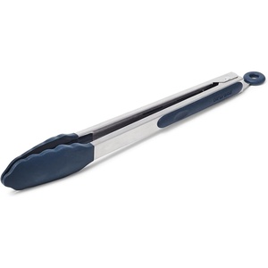 image:imageSur La Table 7 Mini Nylon Tongs  Stainless Steel Handle with Silicone Tips Heat to 425F Locking Mechanism for Compact Storage Perfect for Appetizers Small Plates amp Everyday CookingNavy