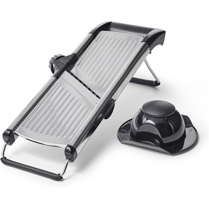image:imageSur La Table Mandoline Slicer  Adjustable Kitchen Slicing Tool with BuiltIn Slice amp Julienne Settings No Blade Changes Required Multiple Thickness Options Saves Prep Time
