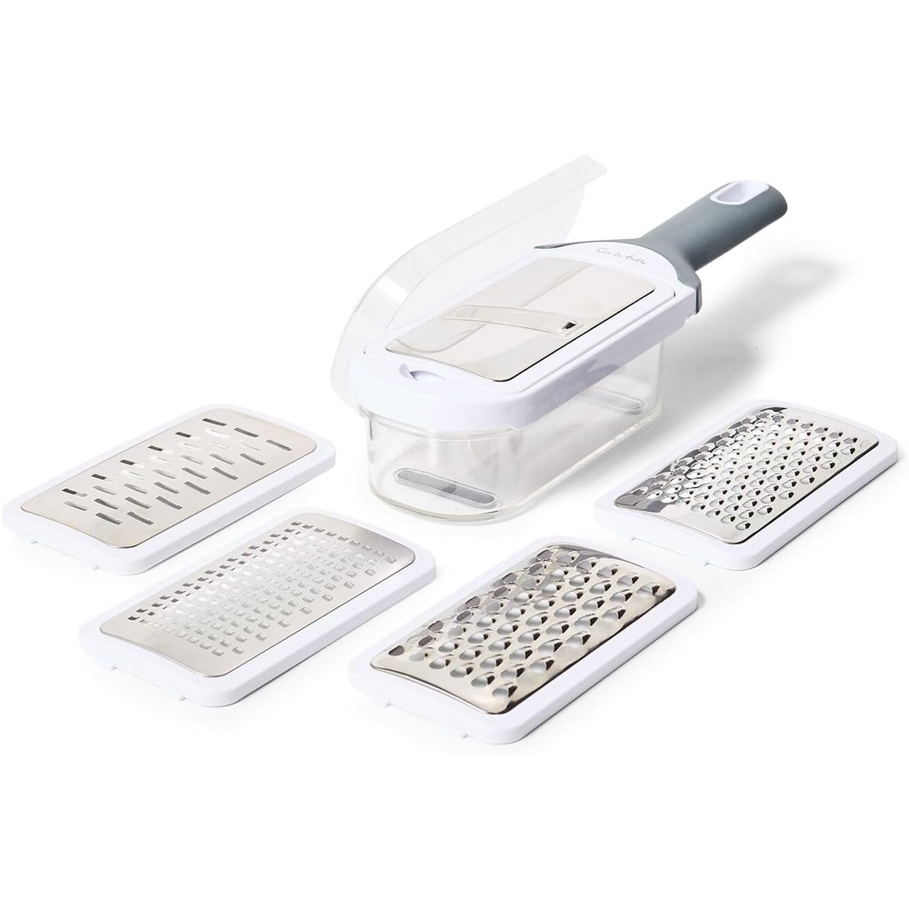 image:imageSur La Table 5In1 Grate amp Slice Set Five Interchangeable Grater and Slicer Blades for Cheese Vegetables and More