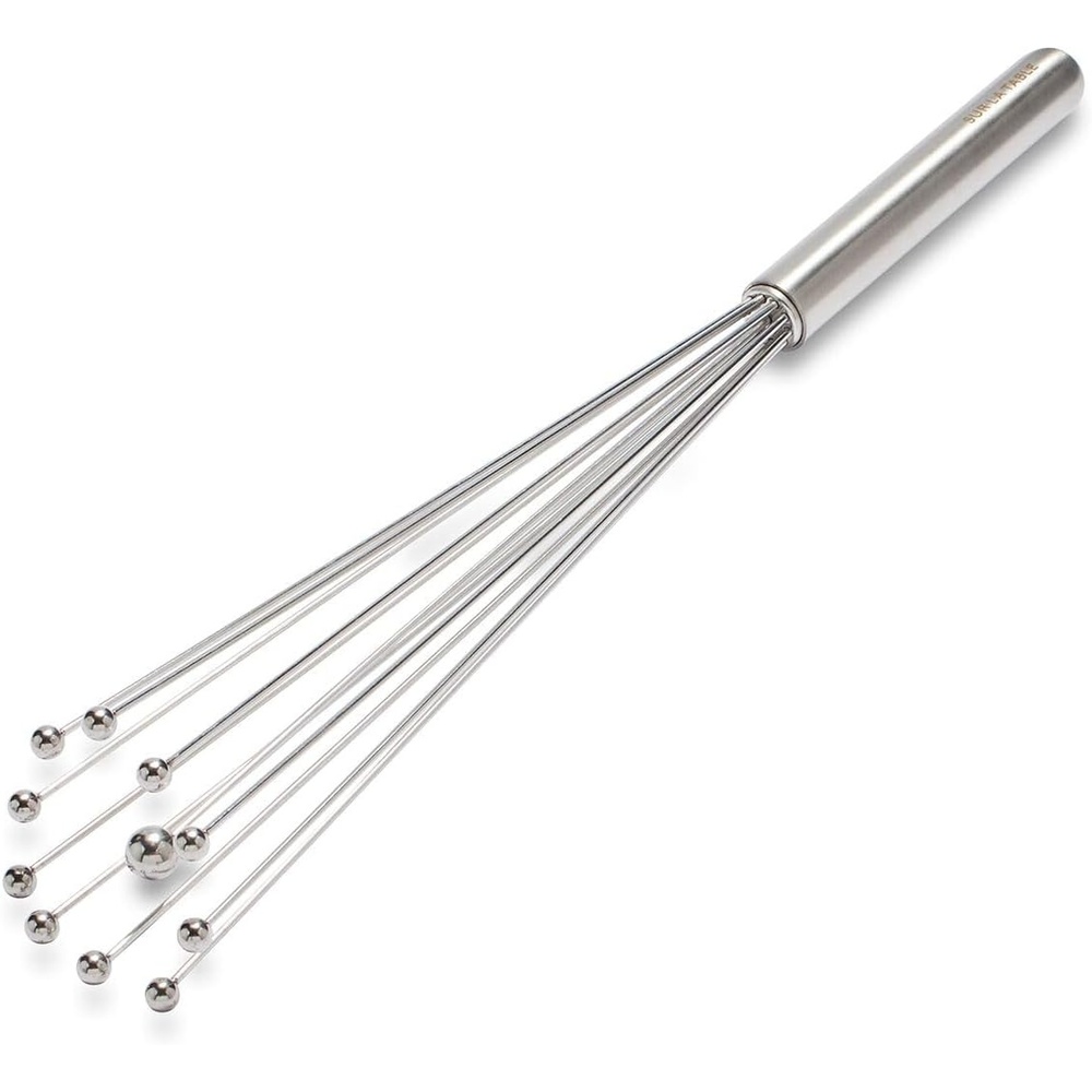 image:imageSur La Table Stainless Steel Ball Whisk 188 Stainless Steel BallTip Whisk for Sauces Gravies and Pan Drippings