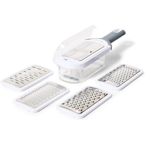 image:imageSur La Table 5In1 Grate amp Slice Set Five Interchangeable Grater and Slicer Blades for Cheese Vegetables and More