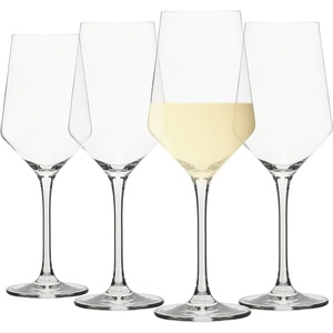 image:imageSur La Table Kitchen Essentials Vino Breeze Crystal Clear 18 OZ 4 Pack All Purpose White Wine Glass With Modern Curve SilhouetteGlass