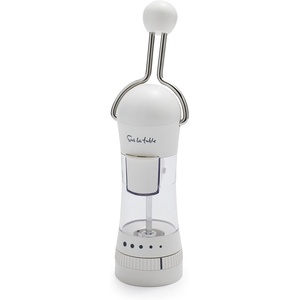 image:imageSur La Table Ratchet Mill Black  Ceramic Stone Grinder Pepper amp Spice Grinder with Adjustable Coarseness FrontLoading Refill Durable Manual Seasoning Tool for Kitchen and TableWhite