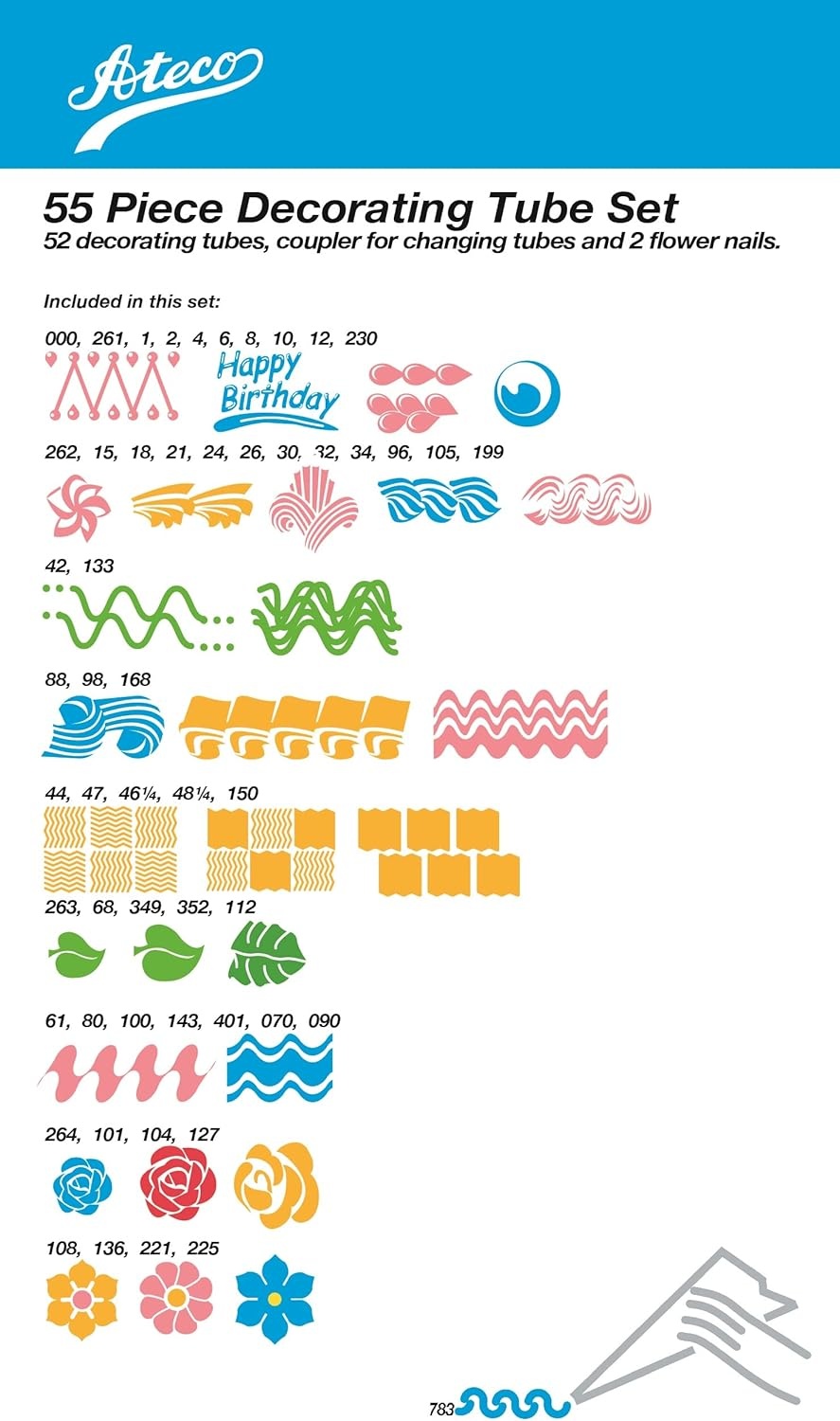 image:imageAteco Cake Decorating Set 29 Piece PlasticSilver