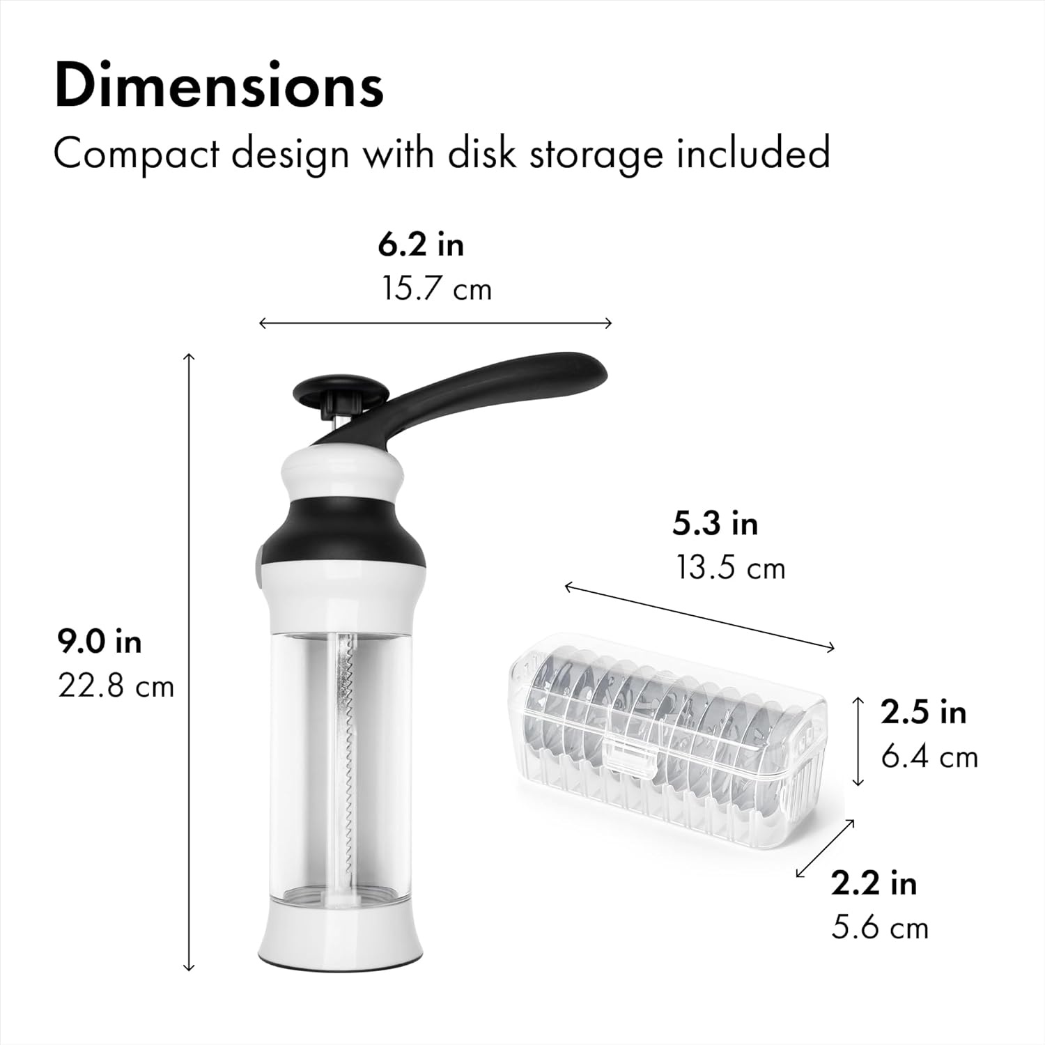 image:imageOXO Good Grips 14Piece Cookie Press Set Cookie Press with 12 Stainless Steel Disks and Storage Case Holiday Baking and Everyday Treats Essential Baking Supplies100 Pack of 2