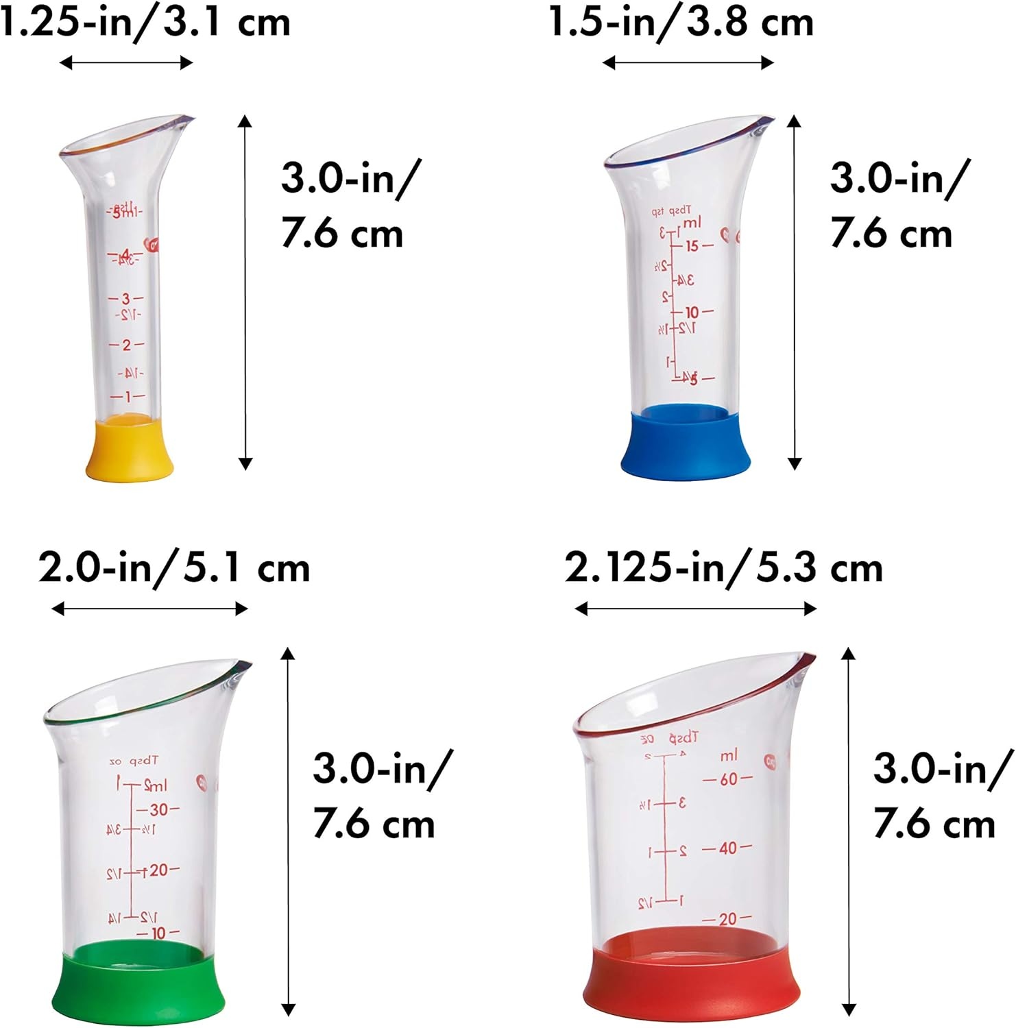 image:imageOXO Good Grips 7Piece Nesting Measuring Beaker Set Multicolored4Piece