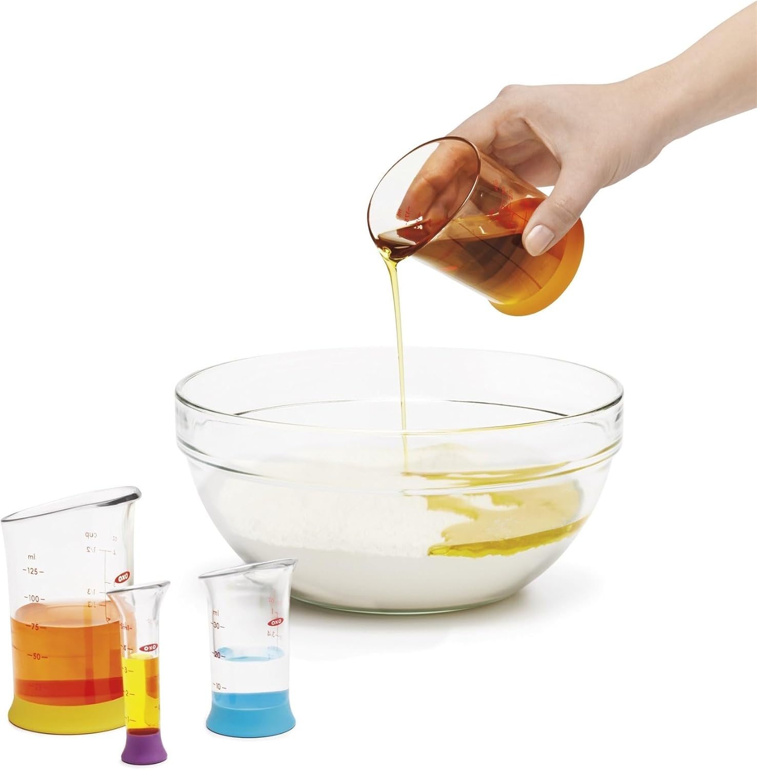 image:imageOXO Good Grips 7Piece Nesting Measuring Beaker Set Multicolored7Piece